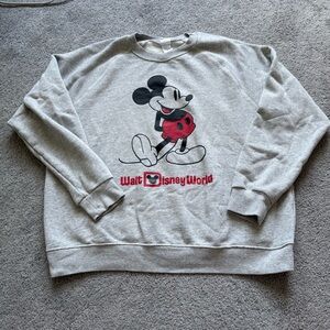 Gray Walt Disney World Sweatshirt XL